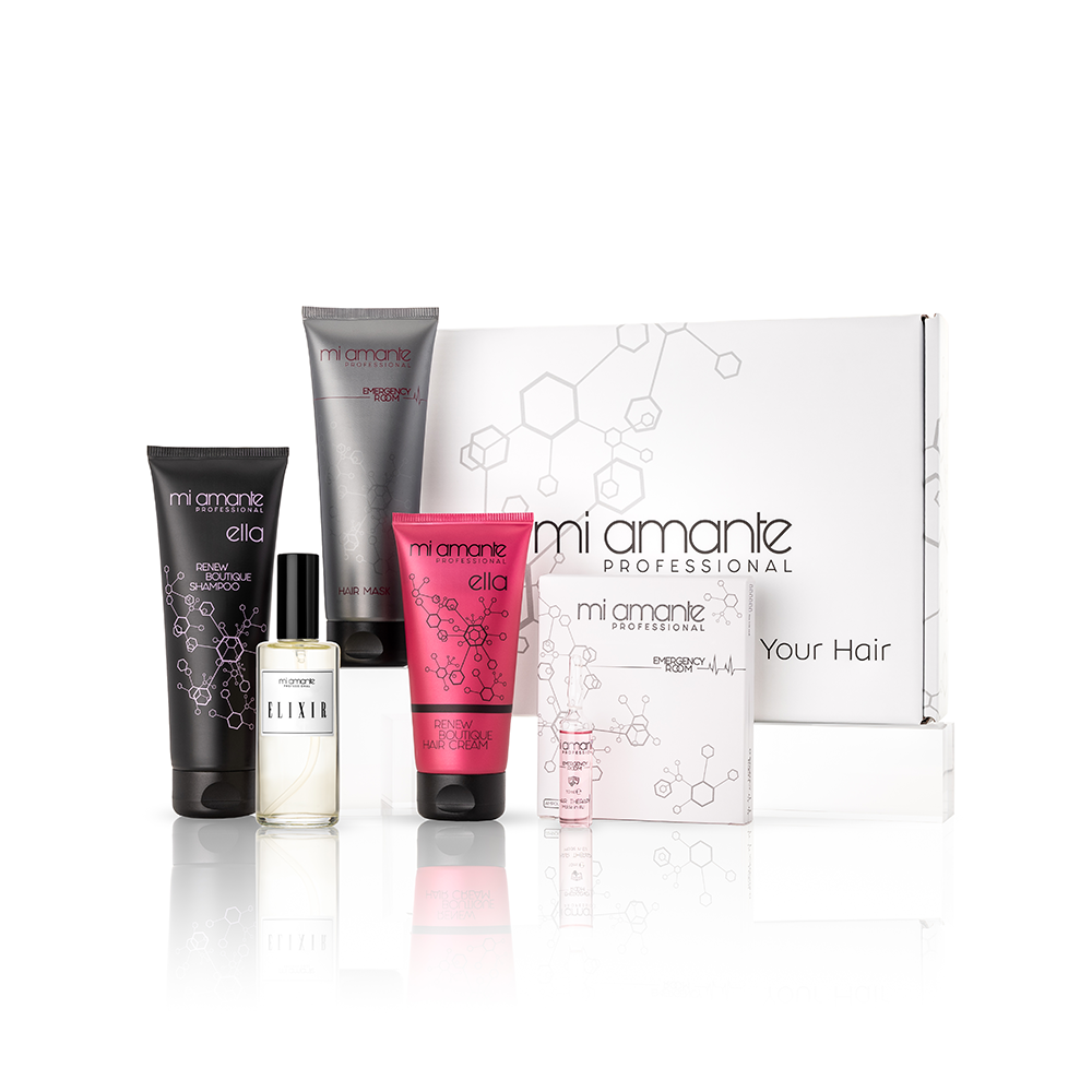 Комплект пълна възстановяваща терапия за коса и Elixir Mi Amante