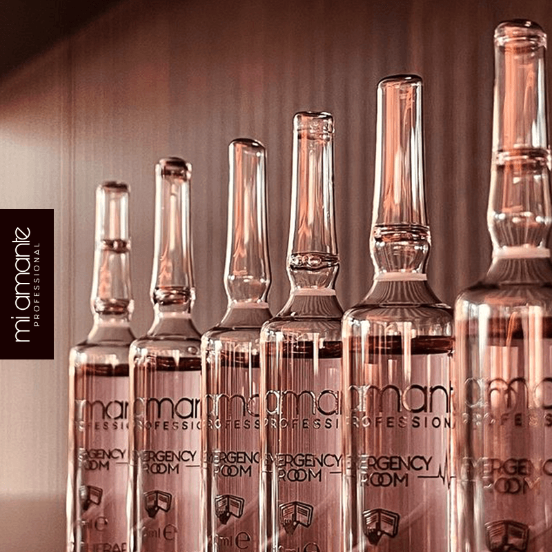 Възстановяващи ампули за третирана коса Mi Amante Emergency Room Ampoules 6x10 ml. - Mi Amante Professional