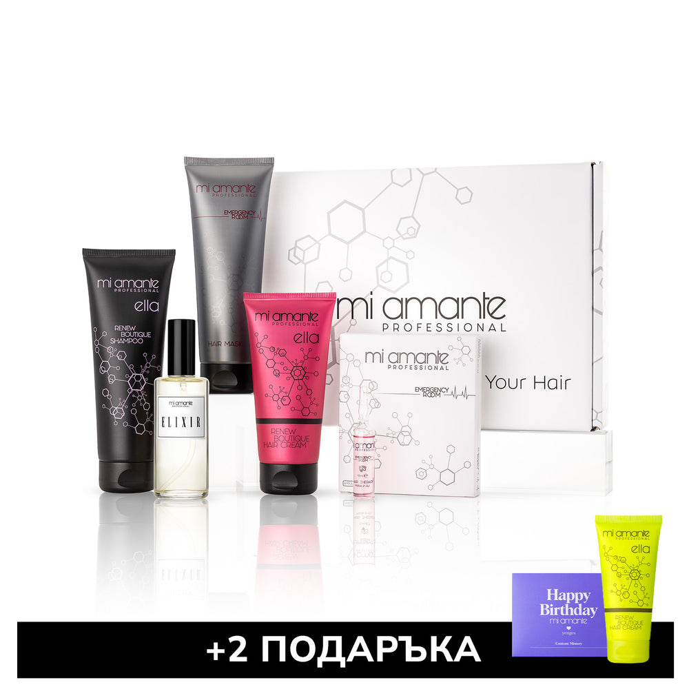 Комплект пълна възстановяваща терапия за коса и Elixir Mi Amante