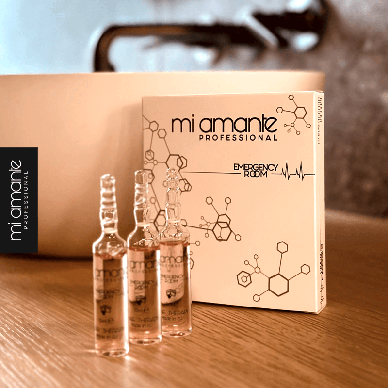 Възстановяващи ампули за третирана коса Mi Amante Emergency Room Ampoules 6x10 ml. - Mi Amante Professional